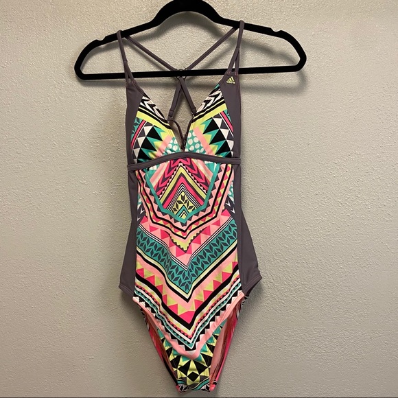 adidas Other - Adidas Size Med Tribal One Piece Swim Suit: 2265